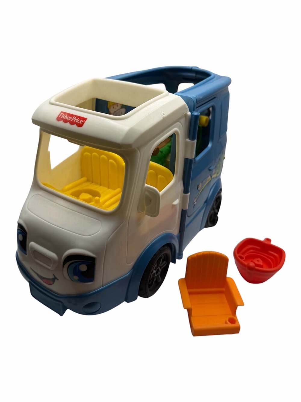 Fisher Price Little People Songs & Sounds Camper Camping Van With Chair and Boat